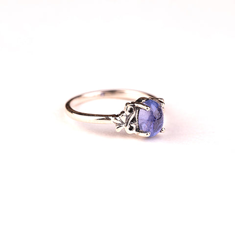 Finding True Self - Tanzanite December Birthstone 925 Sterling Silver Cubic Zirconia Ring