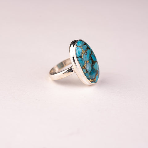 Serene Brilliance - Turquoise December Birthstone 925 Sterling Silver Ring