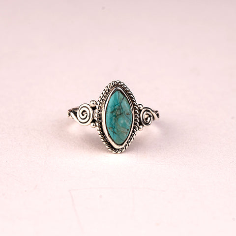 Given Wisdom - Turquoise December Birthstone 925 Sterling Silver Ring