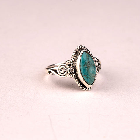 Given Wisdom - Turquoise December Birthstone 925 Sterling Silver Ring