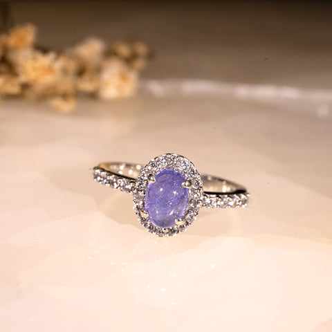 Finding Potential - Tanzanite December Birthstone 925 Sterling Silver Cubic zirconia Ring