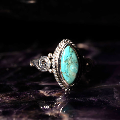 Given Wisdom - Turquoise December Birthstone 925 Sterling Silver Ring