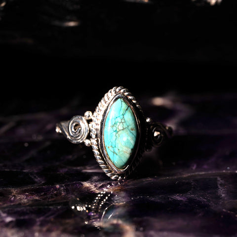 Given Wisdom - Turquoise December Birthstone 925 Sterling Silver Ring