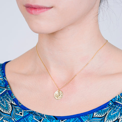 Stellar Signatures - Zodiac Constellations 14k Gold Over 925 Sterling Silver Necklace