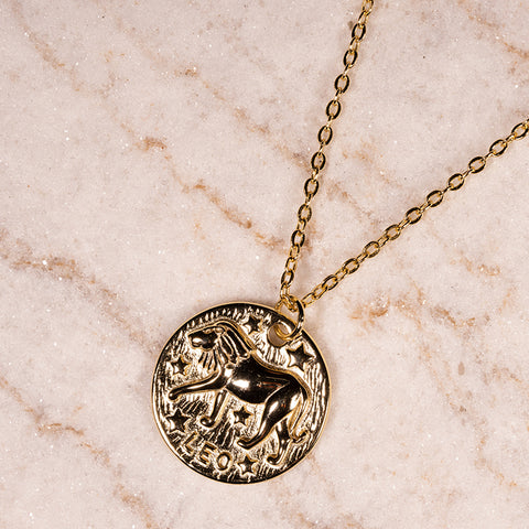 Stellar Signatures - Zodiac Constellations 14k Gold Over 925 Sterling Silver Necklace