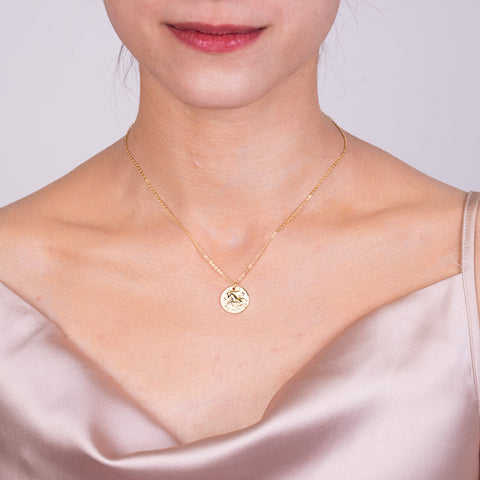 Stellar Signatures - Zodiac Constellations 14k Gold Over 925 Sterling Silver Necklace