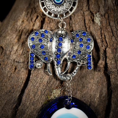 Protection and Luck Talisman - Evil Eye Lucky Elephant Home Blessings