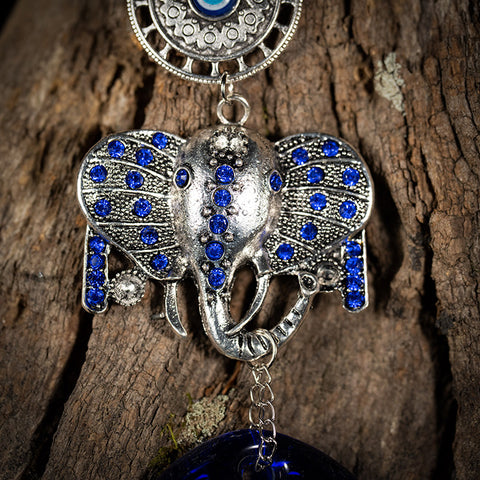 Protection and Luck Talisman - Evil Eye Lucky Elephant Home Blessings