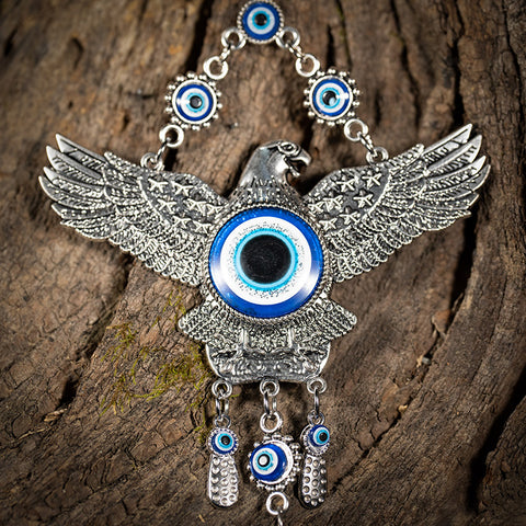the Strength of Guardian Eagle - Strength Eagle Glass Evil Eye Home Blessings