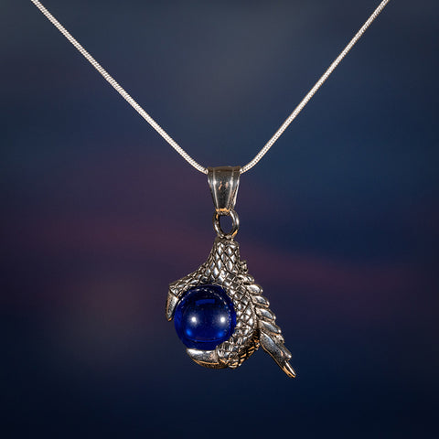 Celestial Guardian - Agate Dragon Claw 925 Sterling Silver Cubic Zirconia Necklace