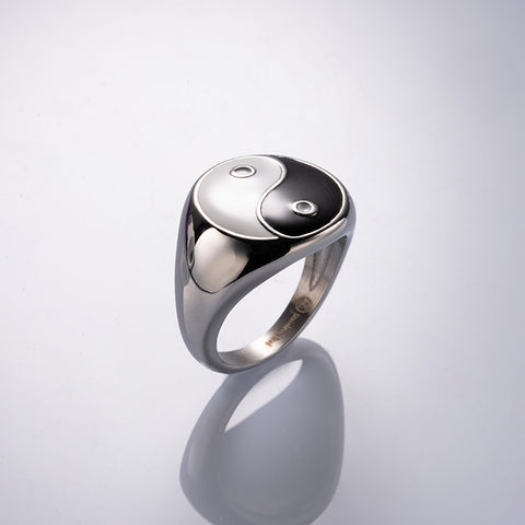 Zen Master - Tai Chi Yin Yang Charm Men's Balance Stainless Steel Ring