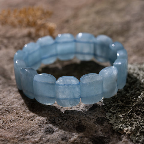 Poseidon's Protection - Aquamarine March Birthstone Bracelet