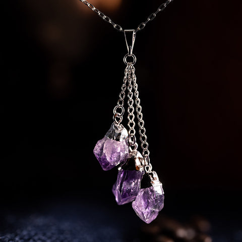 Dreams Of Purple - Amethyst 925 Sterling Silver February Birthstone Necklace